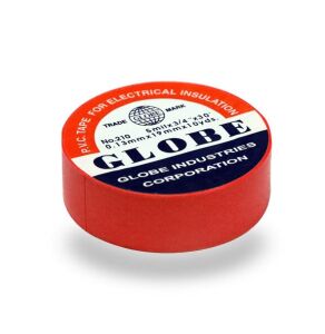 Globe Elektrik İzole Bandı Kırmızı 19mm  ( 1 Adet )