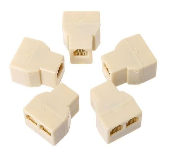TELEFON  6P4C DİŞİ / DİŞİ ~ DİŞİ  ÇEVİRİCİ ADAPTÖR