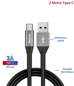 Noise NT200/BM300 Type-c Şarj ve Data Kablosu 2 metre 3A