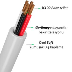 Noise NM300/BM300 Micro Usb Şarj ve Data Kablosu 3 metre 2A