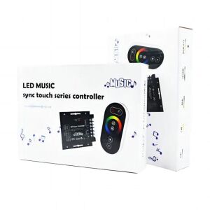 LED RGB Kontrol Devresi RF TOUCH (DOKUNMATİK) NAVİ RGB 3X10A 12-24VDC SES DUYARLI