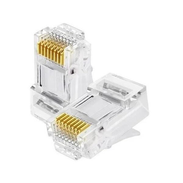 Plug 8P8C RJ45 Cat6 Plastik Konnektör