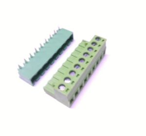 0/9 CHN 5,08mm 90°  DİŞİ+ERKEK TAKIM YEŞİL YANLARI KAPALI