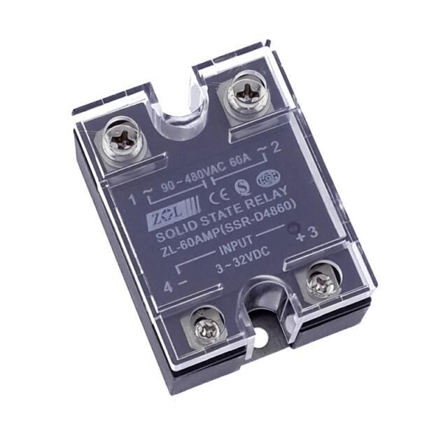 Ssr SL-60 60 Amper Zenli Solid State Röle 3 ~ 32v Dc Giriş / 90-480v Ac Çıkış