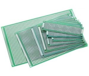Delikli Plaket Bakır Çift Yüzlü 60x80 mm / 6x8 cm 1 adet ( Pertinaks )