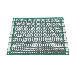 Delikli Plaket Bakır Çift Yüzlü 60x80 mm / 6x8 cm 1 adet ( Pertinaks )