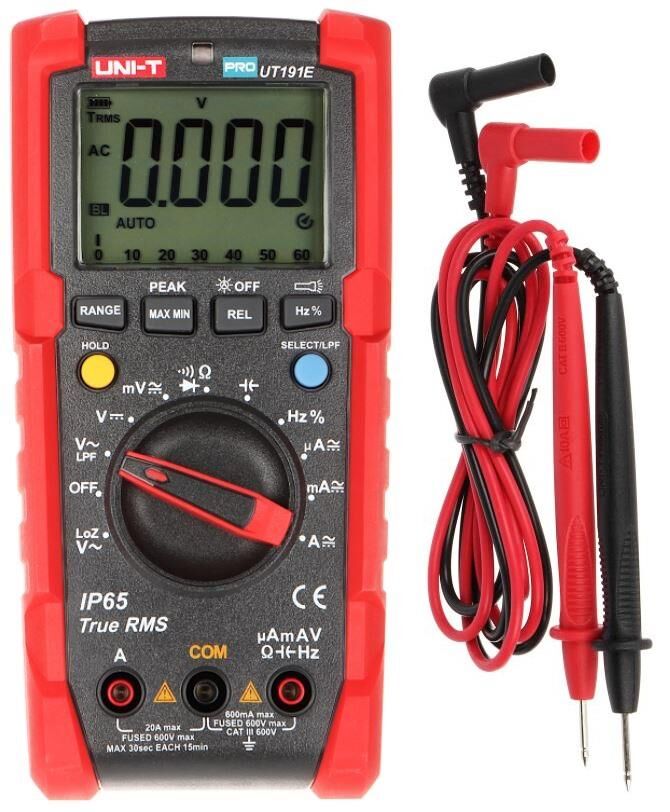 Unı-t Ut 191E Profesyonel True Rms Dijital Multimetre 20a Ac/Dc