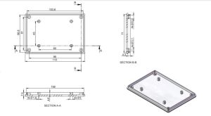 AK-HH-062 75x110x36 Gri  El Tipi Kutu