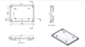 AK-HH-062 75x110x36 Gri  El Tipi Kutu