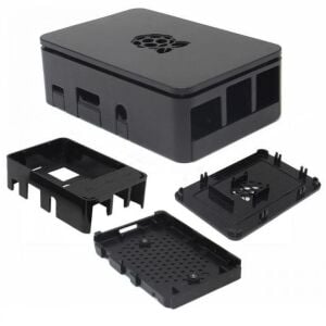 RASPBERRY Pİ 3 B için Siyah Muhafaza Kutusu