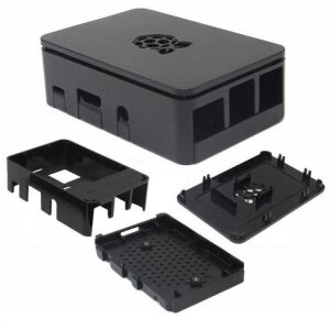 RASPBERRY Pİ 3 B için Siyah Muhafaza Kutusu