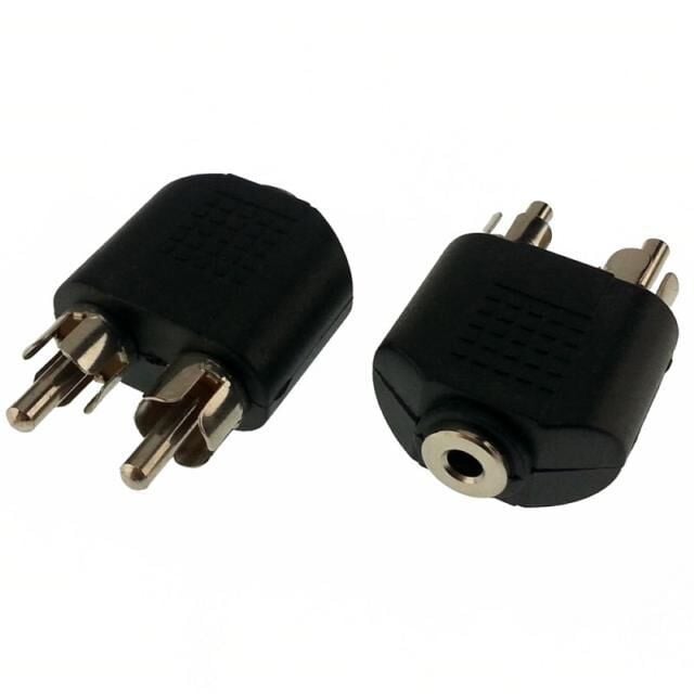 RCA ADAPTÖR 2-RCA erkek / 1-3,5mm dişi STEREO