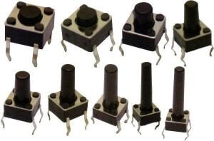 TACT  BUTON  6x6 Kırmızı 4,3 mm