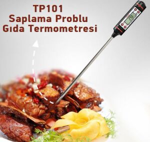 TP101 Saplama Tip Dijital Gıda Termometresi 150mm  -50/300°
