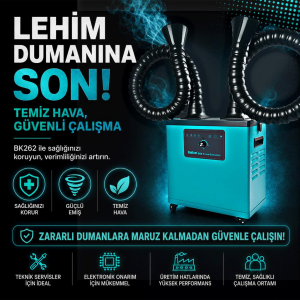 Bakon BK262 Çift Çıkışlı Duman Emici Sistem