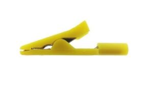 CL187-3 SARI 2mm SOKET BAĞLANTILI KROKODİL 30Vac-60Vdc MAX. 10A