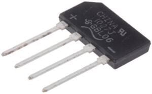 KÖPRÜ DİYOT MONOFAZE GBL 206  2A 800V  TARAK TİP