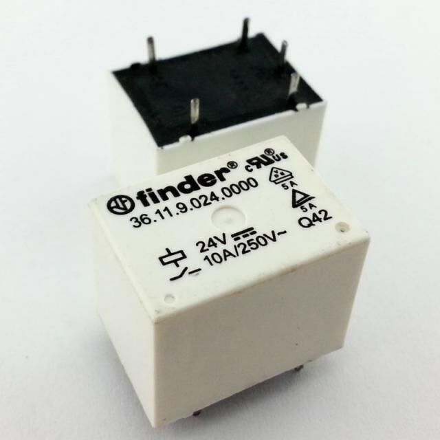 Finder Röle 36.11.9.024.4011 24v Kübik Model  Tek Kontak 10 A - DC - 24 V - CO (SPDT)