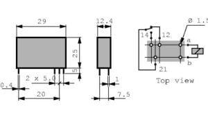 Finder 40.51.9.012.0000 12v 12a Dc Tek Kontak Minyatür Pcb Röle