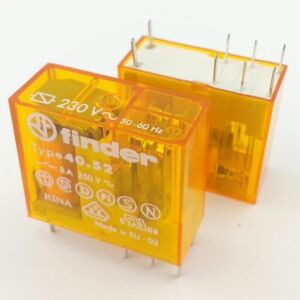 Finder 40.52.8.230.0000 220v 8a Ac 2 Kontak Minyatür Pcb Röle