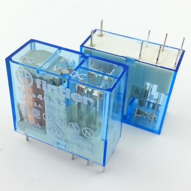 Finder 40.52.9.048.0000 48v 8a Dc 2 Kontak Minyatür Pcb Röle