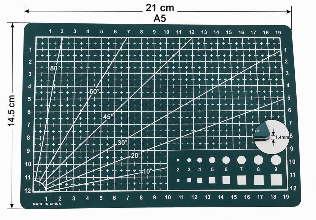 A5 Kesim Matı Tamir ve Maket Kesim Pedi 21x14.5 cm 1.4 mm