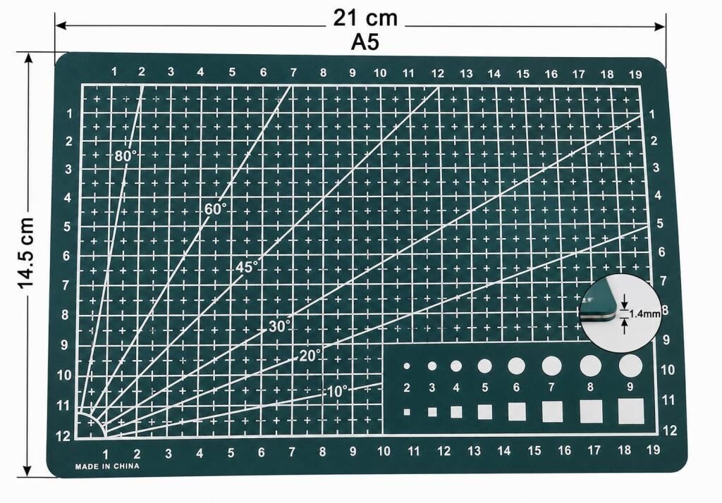 A5 Kesim Matı Tamir ve Maket Kesim Pedi 21x14.5 cm 1.4 mm