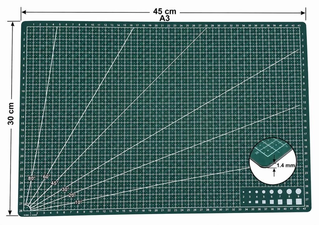 A3 Kesim Matı Tamir ve Maket Kesim Pedi 45x30 cm 1.4 mm