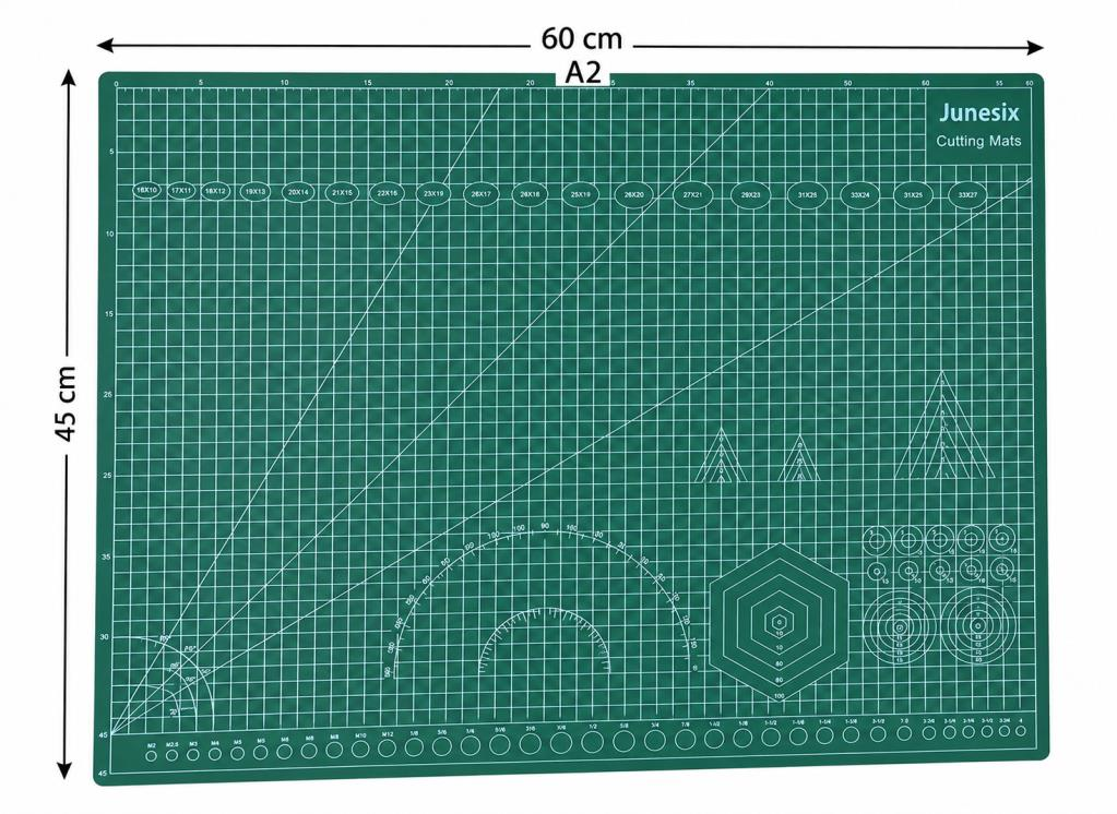 A2 Çift Taraflı Kesim Matı Tamir ve Maket Kesim Pedi 60x45 cm 3 mm