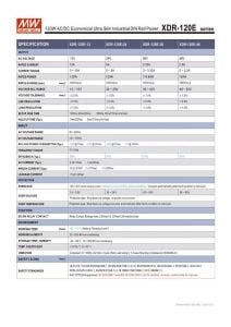 MEANWELL XDR-120E-24  24Vdc 5.0Amp    RAY TİPİ  120-24