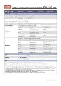 MEANWELL XDR-120E-24  24Vdc 5.0Amp    RAY TİPİ  120-24