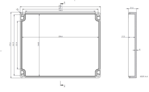 AK-SE-259 215x175x55 ABS IP65 Contalı Kutu