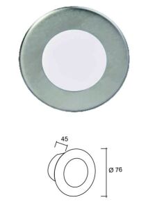 BRD 25447M 12 SMD LEDLİ İNOX  MAVİ YUVARLAK  YELKEN SERİSİ