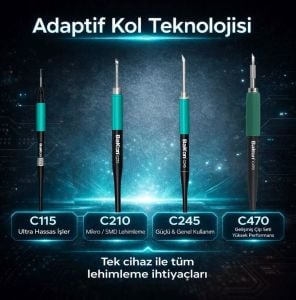 Bakon BK212 Profesyonel Pid Kontrollü Lehimleme İstasyonu 180w
