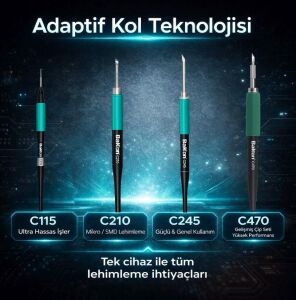 Bakon BK212 Profesyonel Pid Kontrollü Lehimleme İstasyonu 180w