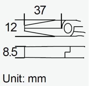 PROSKİT PM-754 DÜZ UÇLU KARGABURUN 135mm