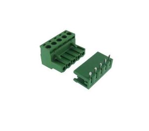 0/5 CHN 5,08mm 90°  DİŞİ+ERKEK TAKIM YEŞİL YANLARI AÇIK