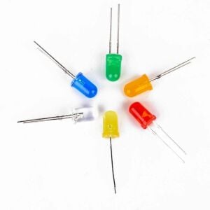 200 Adet 5mm Led Seti Kırmızı Mavi Yeşil Sarı Turuncu 10 Çeşit Renklerinde Plastik Çantada