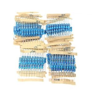 Direnç Seti 1/2W Metal Film %1 10'ar Adet Toplamda 1270 Adet 127 Çeşit Şeffaf Çantada