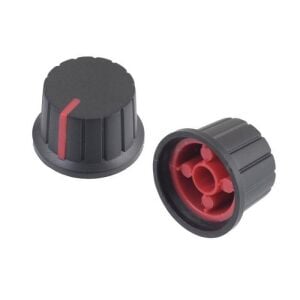 Pot Düğmesi Ka-485-7 Kırmızı ( Pot Başlığı )