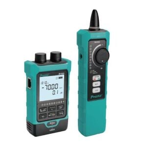 PROSKİT  MT-7625  FİBEROPTİK+RJ45 ŞARJLI KABLO TEST CİHAZI KİT 15mV ÇIKIŞ