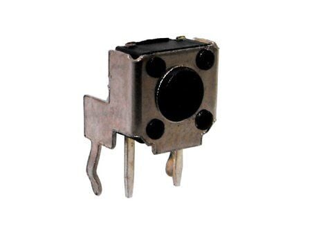 TACT  BUTON  6x6 90° PCB tip  Siyah-KIRMIZI 12 mm