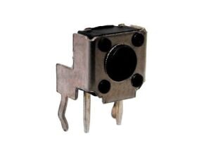 TACT  BUTON  6x6 90° PCB tip  Siyah-KIRMIZI 12 mm