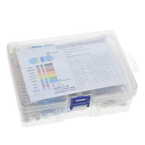Direnç Seti 2W Metal Film %1 10'ar Adet Toplamda 640 Adet 64 Çeşit Şeffaf Çantada