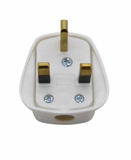 İNGİLİZ FİŞ kablo tip ERKEK BEYAZ 13 amp BS 1363  FUSE SS145 MS589