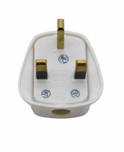 İNGİLİZ FİŞ kablo tip ERKEK BEYAZ 13 amp BS 1363  FUSE SS145 MS589