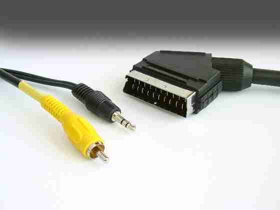 TV SCART 1 RCA-1 3,5mm STEREO 10mt