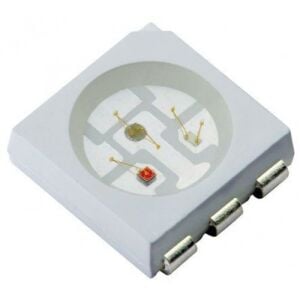 5050 3 Çip SMD Led Mavi