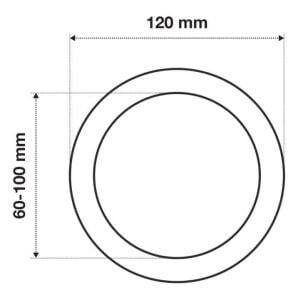 LED Armatür Downlight X-PLUS 18W BEYAZ PANELLIGHT 60-100 MM AYARLANABİLİR WONDEKS