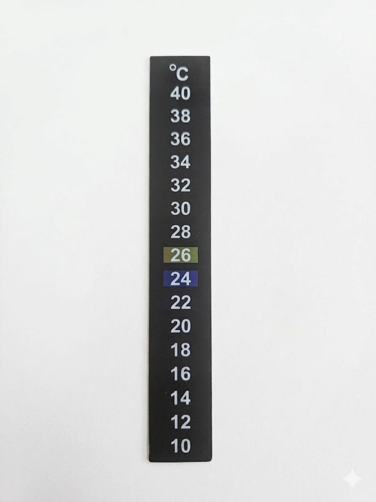 AKVARYUM YAPIŞKANLI STİKER TERMOMETRE 10-40C